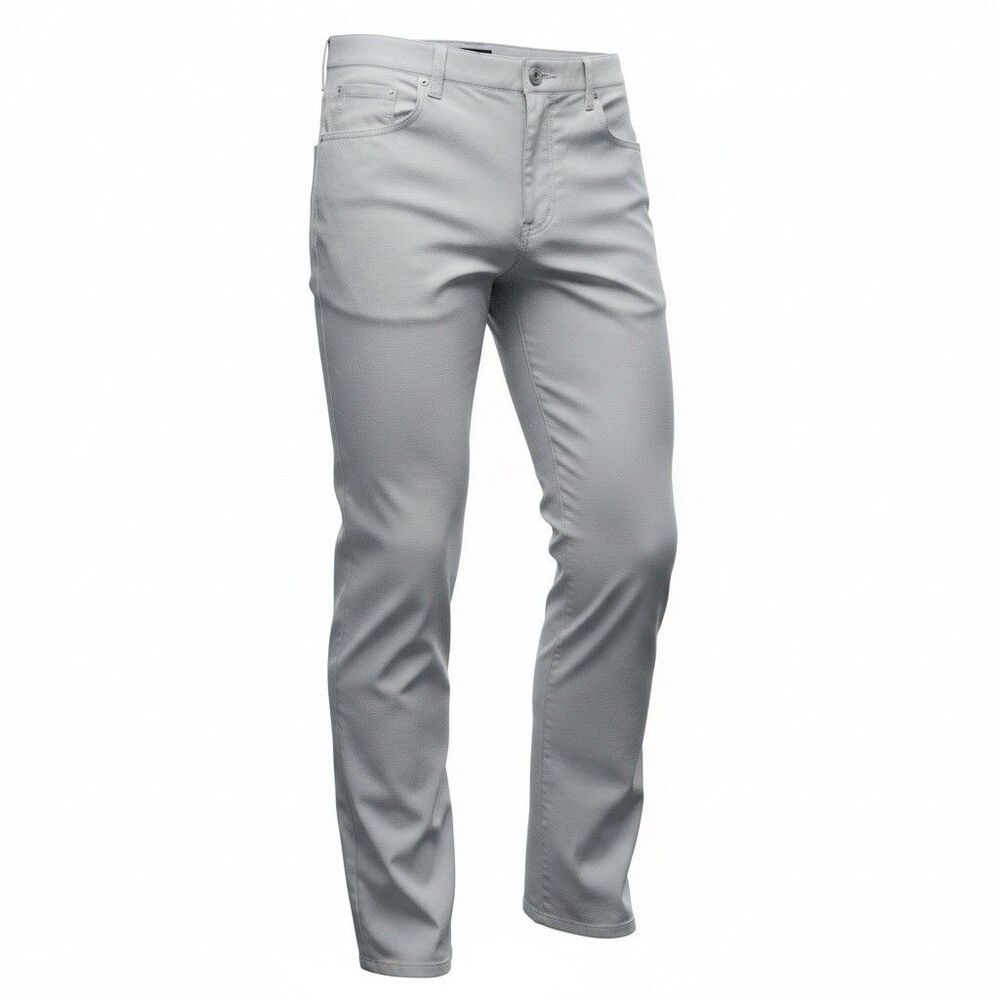 Peter Millar Pants Mens 38x32 Gray Gale Eb66 Performance 5 Pocket Golf Chinos